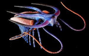 Marrella splendens model from Paleozoo Evolutionary Portraits created by paleoartist Bruce Currie