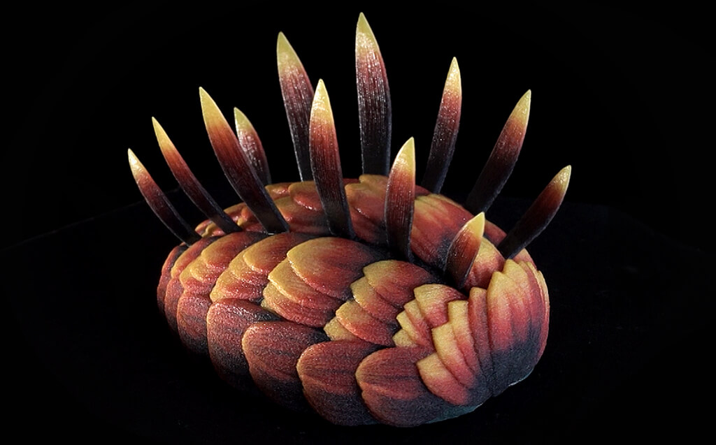 Wiwaxia corrugata model from Paleozoo Evolutionary Models created by paleoartist Bruce Currie